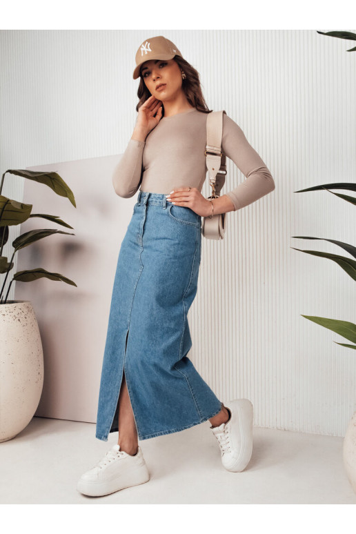 VIRTON zili džinsa svārki