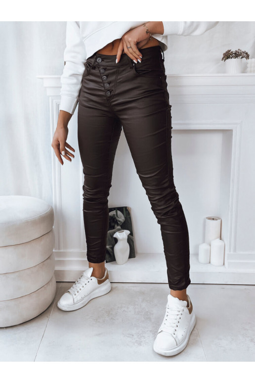 KARLA Sieviešu ādas imitācijas bikses...