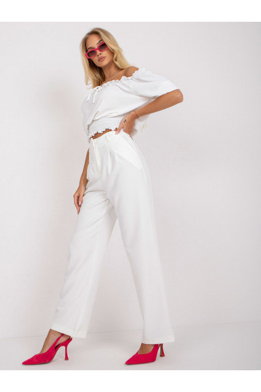 Baltas platas bikses RUE PARIS
