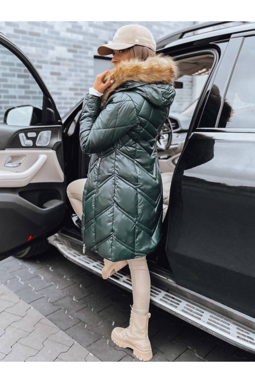 VEIL sieviešu stepēta ziemas jaka zaļa