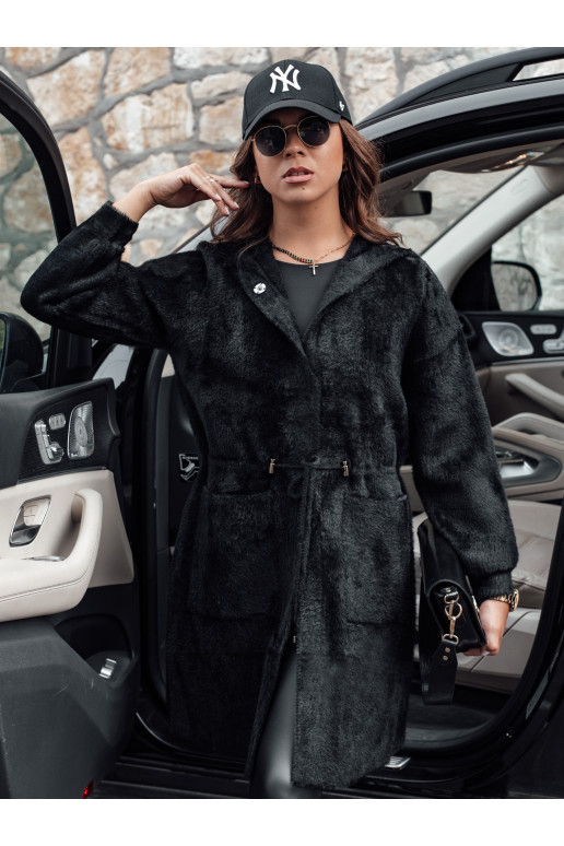 Sieviešu garais mētelis ar kapuci...