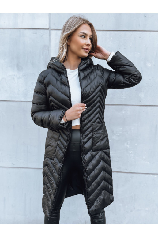 RUNWAY FLAIR sieviešu stepēta jaka melna