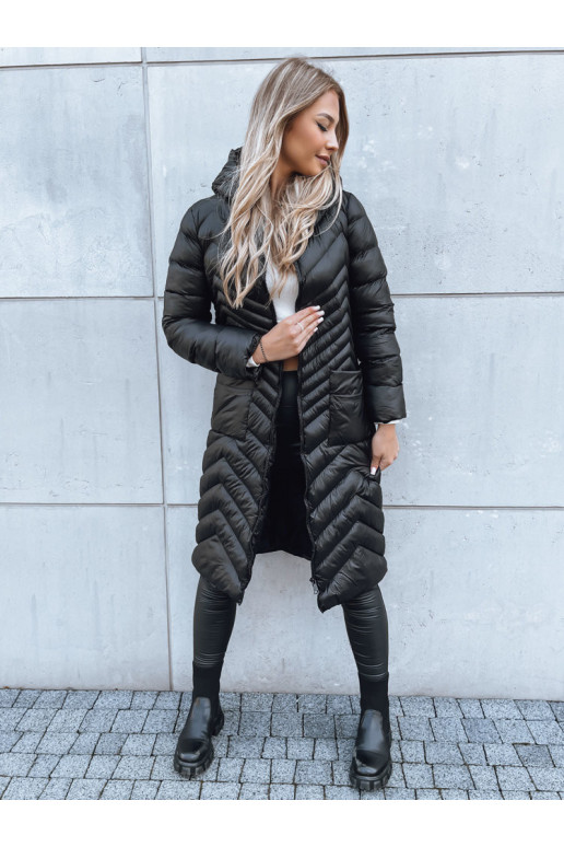 RUNWAY FLAIR sieviešu stepēta jaka melna