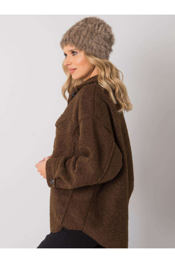 Tumši bēša kažokādas cepure 2