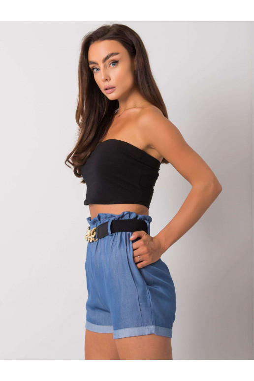 Zili šorti ar svītru Marella