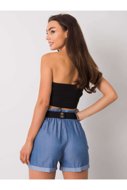 Zili šorti ar svītru Marella