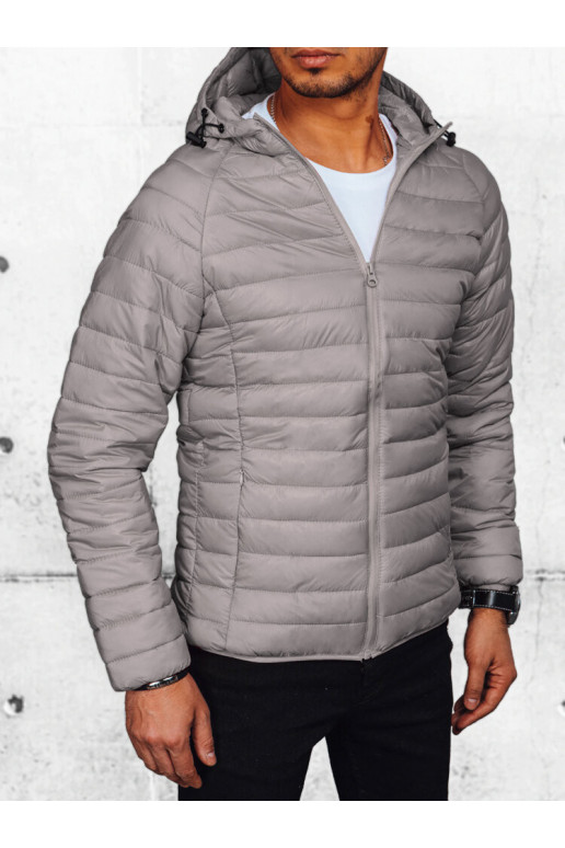 Vīriešu jaka gaiši pelēka