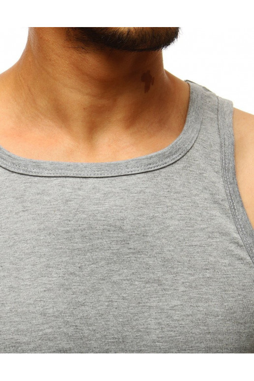 Vīriešu krekliņš bez apdrukas, pelēks