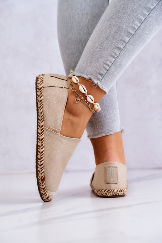 espadrilles Pārliecinošs modelis Big Star JJ274899 smilšu krāsas