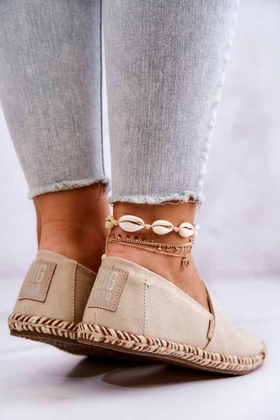 espadrilles Pārliecinošs modelis Big Star JJ274899 smilšu krāsas