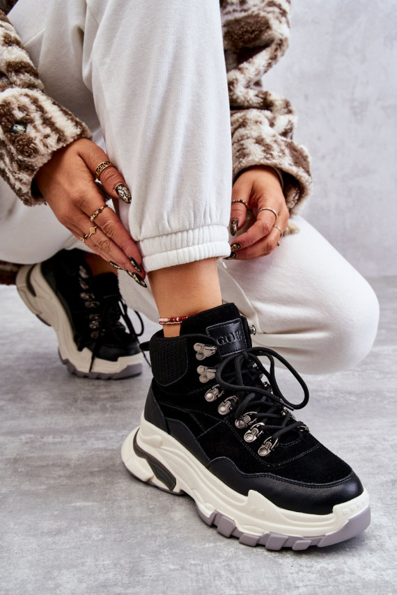 Sievišķīgs Gara auguma sporta apavi GOE KK2N4098 melnas krāsas