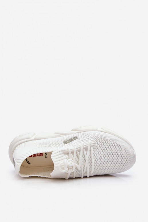 Sievišķīgs Viegli Sneakers modeļa apavi Memory Foam System Big Star JJ274268 baltas krāsas
