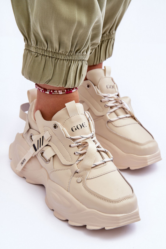 sporta apavi Sneakers modeļa apavi GOE MM2N4015 smilšu krāsas