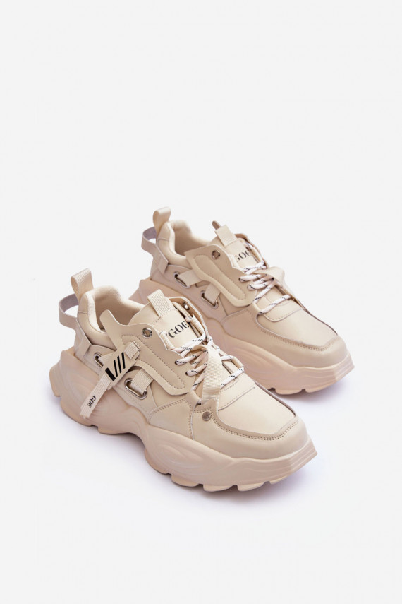 sporta apavi Sneakers modeļa apavi GOE MM2N4015 smilšu krāsas