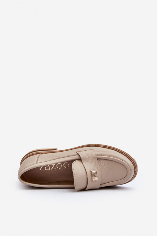 Zazoo 20165 Āda sieviešu mokasīni smilšu krāsas