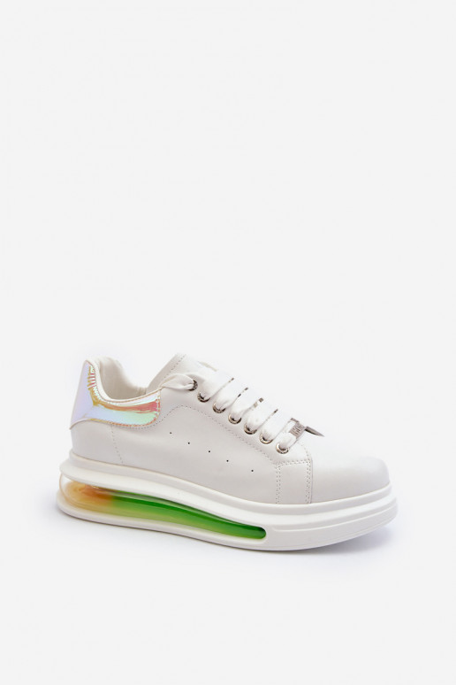 Sneakers modeļa apavi Sievišķīgs Āda GOE NN2N4029 baltas krāsas