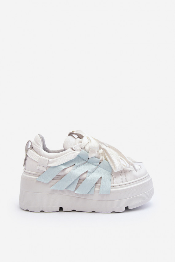 Zazoo 2F-7033 Sneakers modeļa apavi ar platformu Zilas krāsas