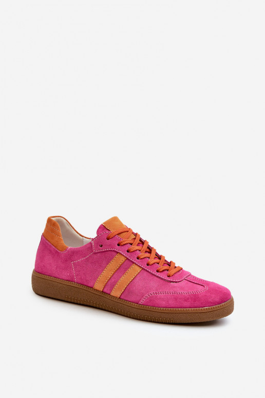 Zazoo N1068 zamšādas Zems Sneakers modeļa apavi Sievišķīgs rozā krāsas