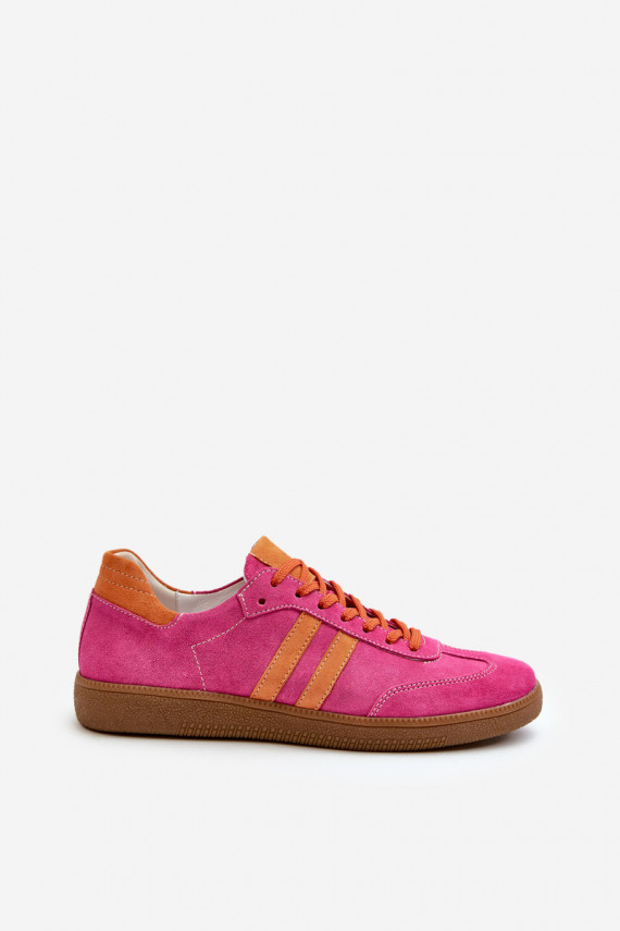 Zazoo N1068 zamšādas Zems Sneakers modeļa apavi Sievišķīgs rozā krāsas