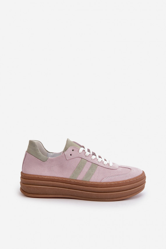 Zazoo N1068S4 Sneakers modeļa apavi ar platformu Violeta krāsa