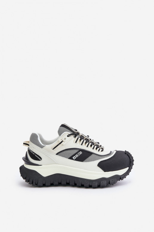 Āda Sneakers modeļa apavi Sievišķīgs ar platformu Big Star OO274A220 HI-POLY SYSTEM Baltas-melnas krāsas