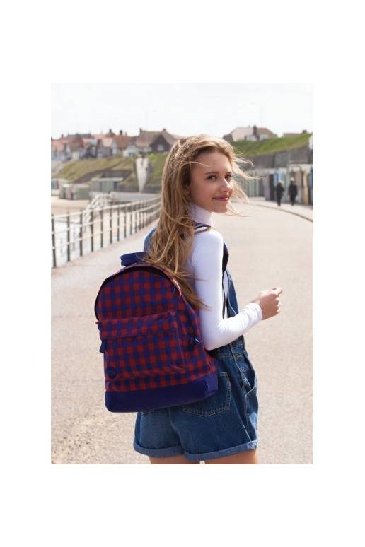 Kuprinė Gingham Red Blue