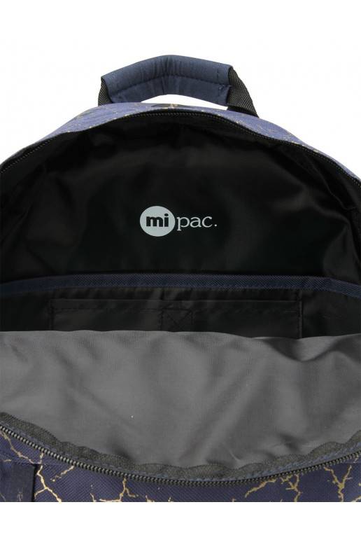 Oriģināla moderna Mi Pac mugursoma "Cracked Navy & Gold LIMITED"