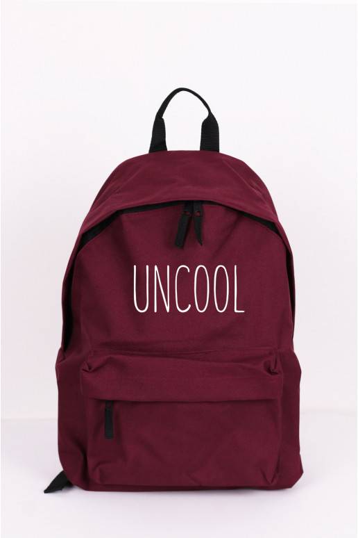 Bordo krāsas mugursoma "Uncool"