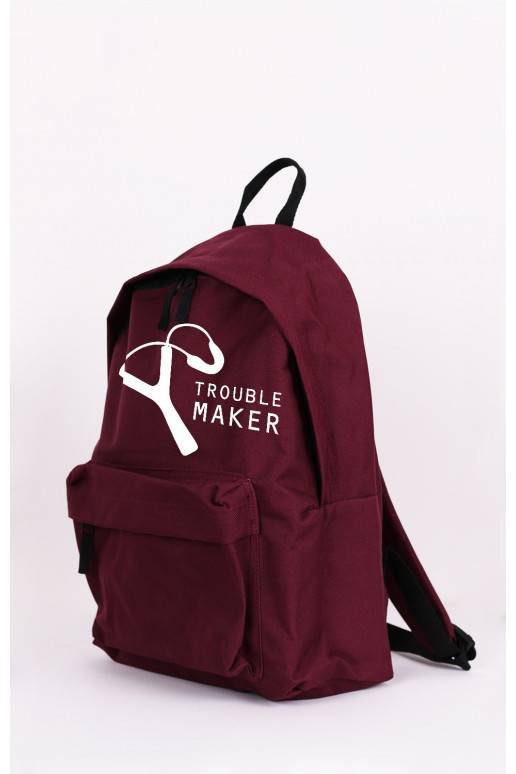 Bordo krāsas mugursoma "Troublemaker" Bordo krāsas mugursoma "Troublemaker"