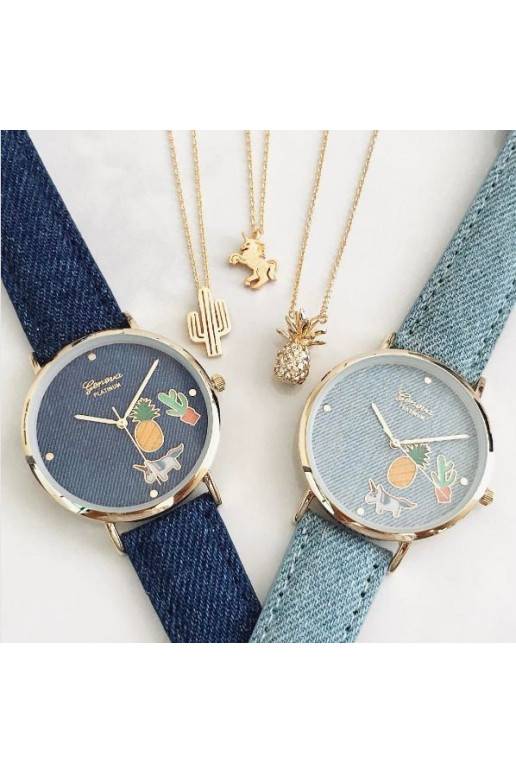 "Geneva" laikrodis su sidabro spalvos apyranke