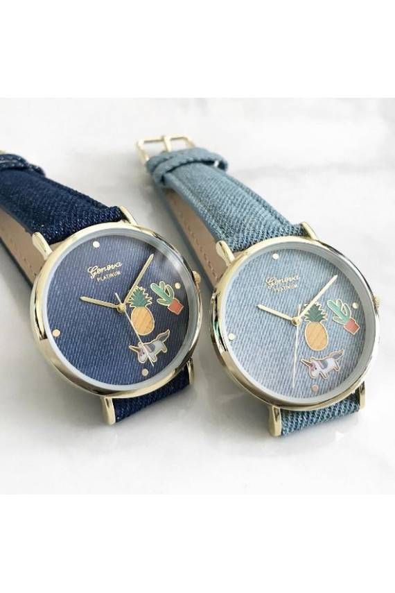 "Geneva" laikrodis su sidabro spalvos apyranke