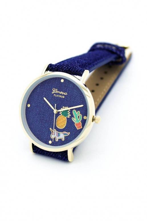 "Geneva" laikrodis su sidabro spalvos apyranke