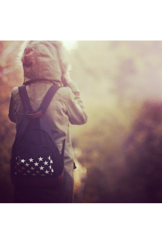 Oriģināla moderna Mi Pac mugursoma "Stars Black"