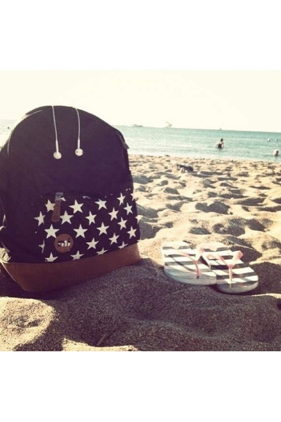 Oriģināla moderna Mi Pac mugursoma "Stars Black"