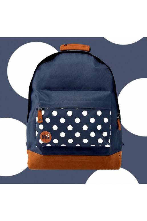 Oriģināla moderna Mi Pac mugursoma "Polka Navy"
