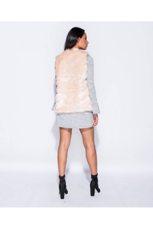 VESTE "Chevron Pattern Faux Fur" VESTE "Chevron Pattern Faux Fur"