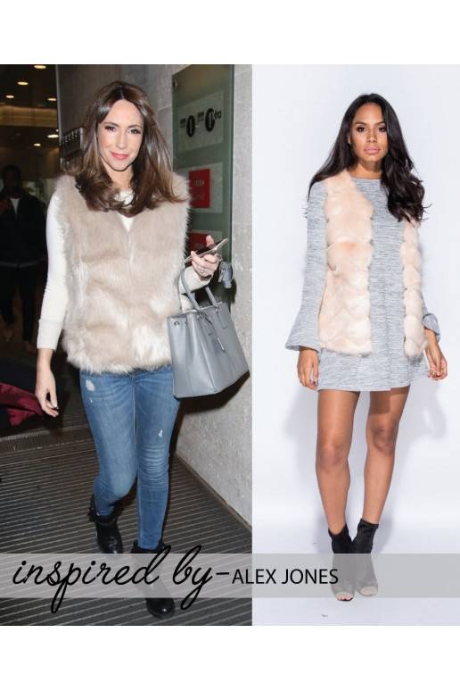 VESTE "Chevron Pattern Faux Fur" VESTE "Chevron Pattern Faux Fur"