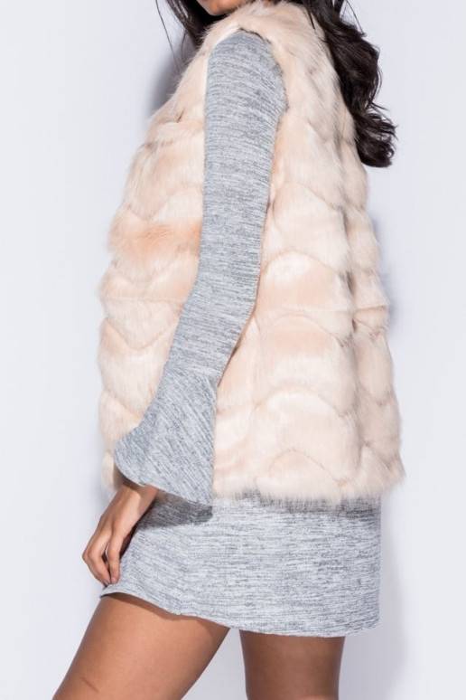 VESTE "Chevron Pattern Faux Fur" VESTE "Chevron Pattern Faux Fur"