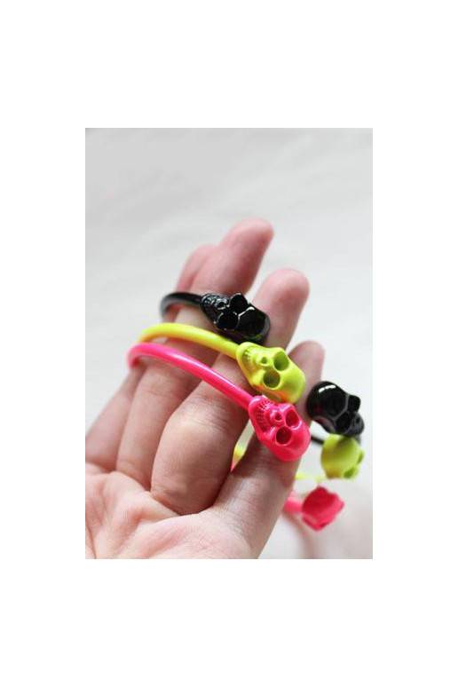 Apyrankė "Dvi kaukolės" sidabro spalvos