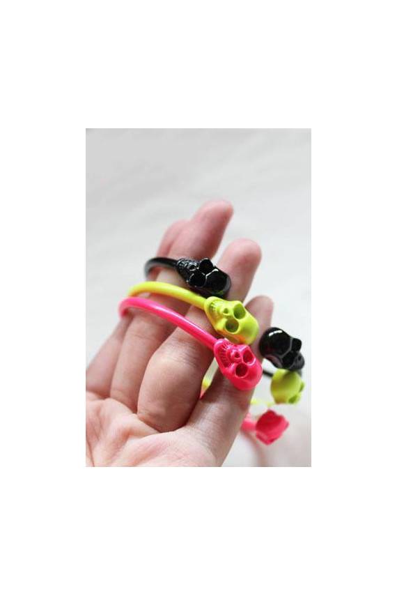 Apyrankė "Dvi kaukolės" sidabro spalvos