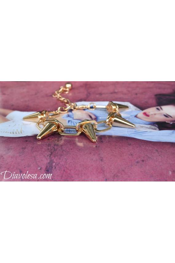 Apyrankė "Bokšteliai" aukso spalvos