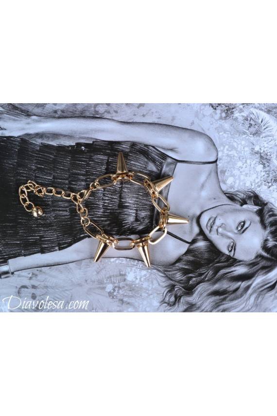 Apyrankė "Bokšteliai" aukso spalvos