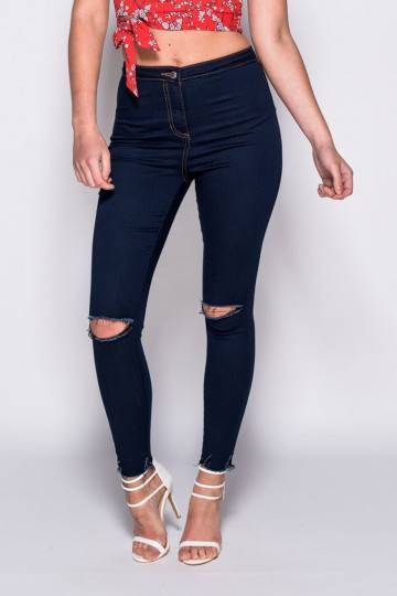 DŽINSI "Classic Ripped Knee Jeggings" 2