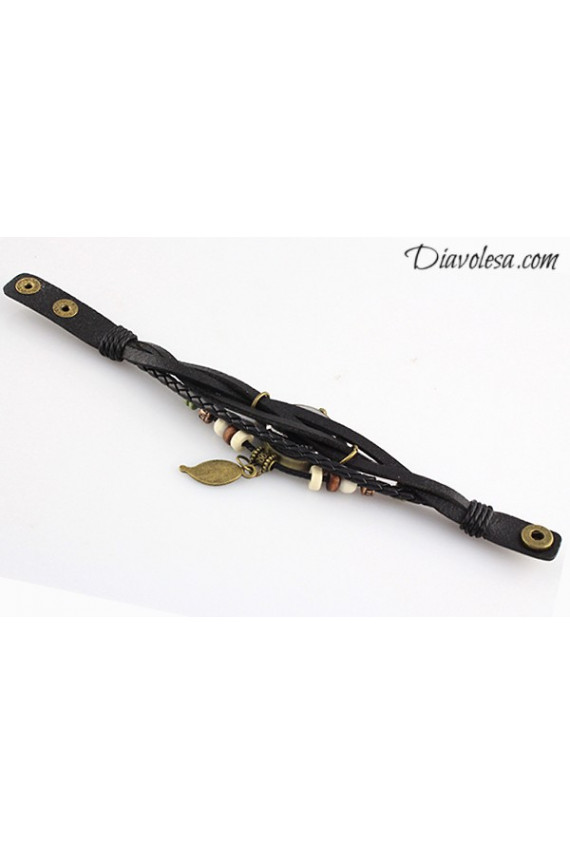 Laikrodis "Fan of Nature", juodas