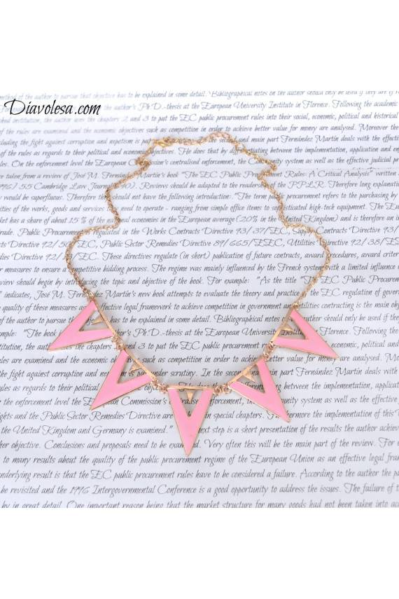 Kaklo papuošalas "Egypt treasure", rausvas