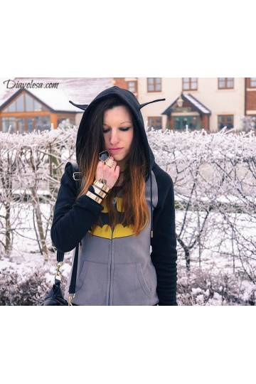 Švelnios rausvos spalvos platforminiai batai LOVE & PEACE K1720302RO 2