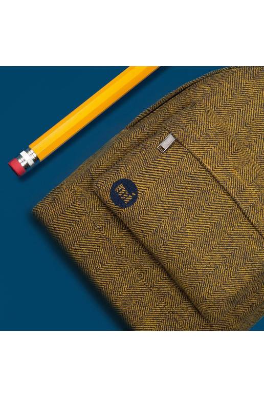 Mi-pac mugursoma Herringbone Pop Navy/Yellow