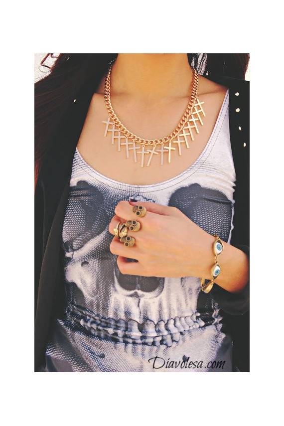 Kaklo papuošalas "Crosses"