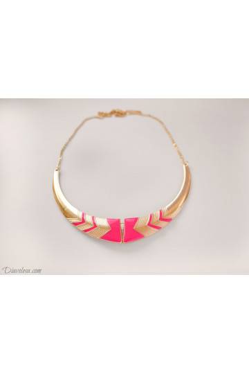 Kaklo papuošalas "Queen of Africa", rožinis 2