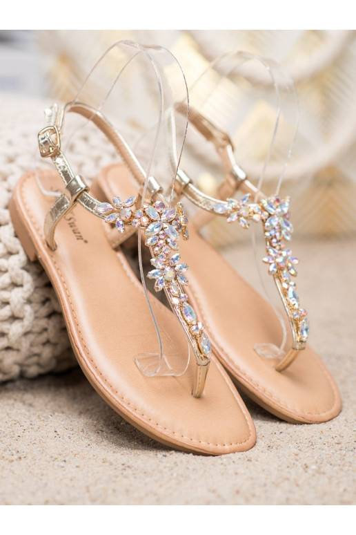 Eleganta stila sandales ar mirdzošiem spīdumiņiem 